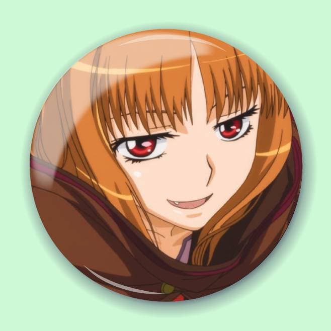 Аніме значок Вовчиця та спеції (Spice and Wolf) 10, 56 мм, Глянець