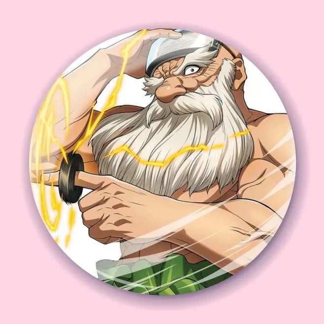 Аніме значок Доктор Стоун (Dr. Stone) 63, 56 мм, глянець