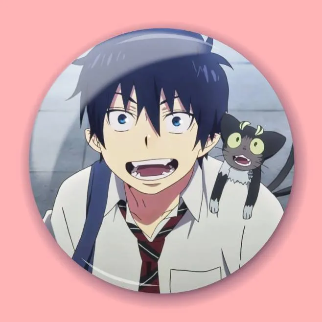 Аніме значок Блакитний екзорцист (Blue Exorcist) 9, 56 мм, Глянець