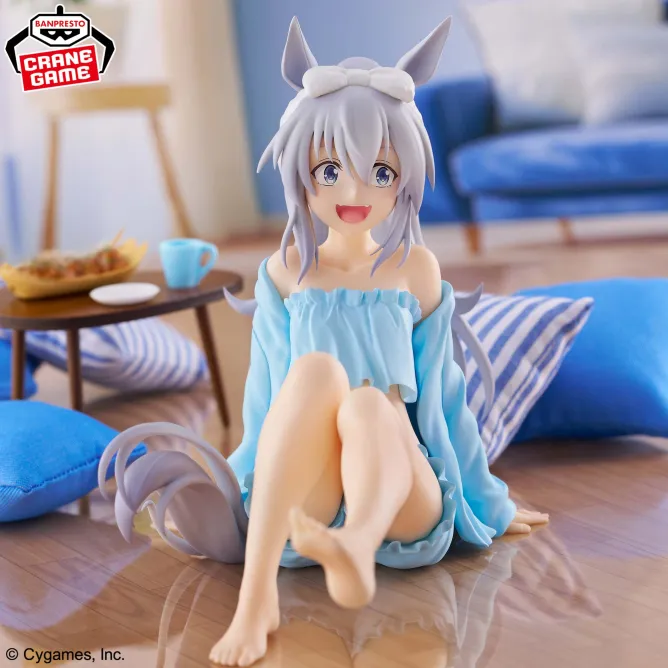 Аніме фігурка Тамамо Кросс (Tamamo Cross) — Кобилички: Сіндерела Ґрей (Uma Musume: Cinderella Gray), серія Relax Time, 13 см, виробник Banpresto 3