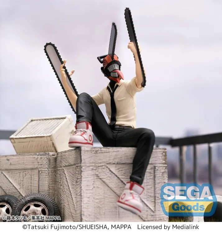 Аніме фігурка Денджі (Denji) Premium Perching Sega — Людина-бензопила (Chainsaw Man), 14 см 3