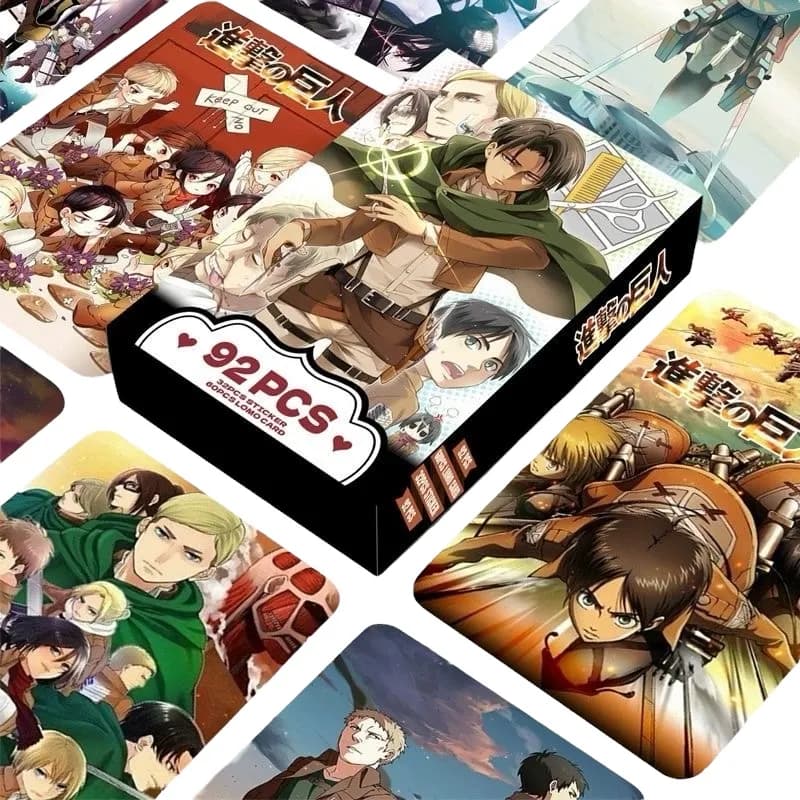 Картки по аніме Attack on Titan + 32 наліпки