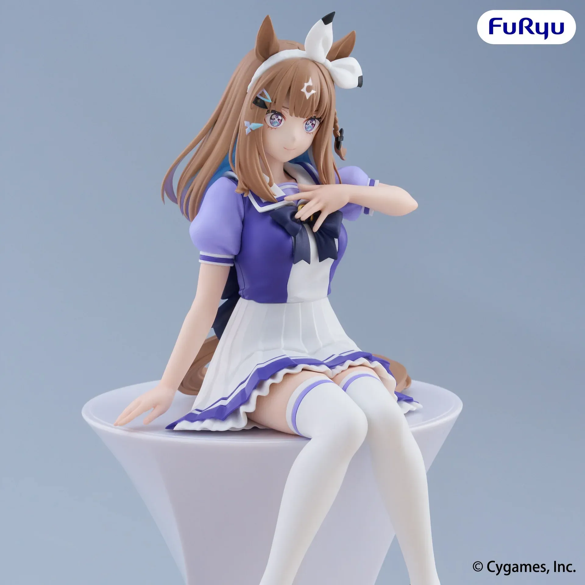 Аніме фігурка Алмонд Ай (Almond Eye) — Кобилички: Доленосне дербі (Umamusume: Pretty Derby), серія Noodle Stopper Figure, 16 см, виробник FuRyu 5