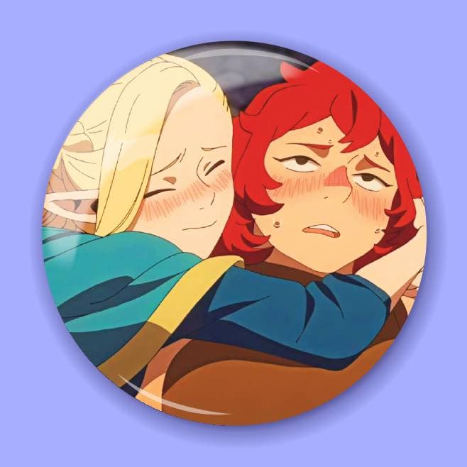 Аніме значок Смаколики з підземелля (Delicious in Dungeon) 5, 56 мм