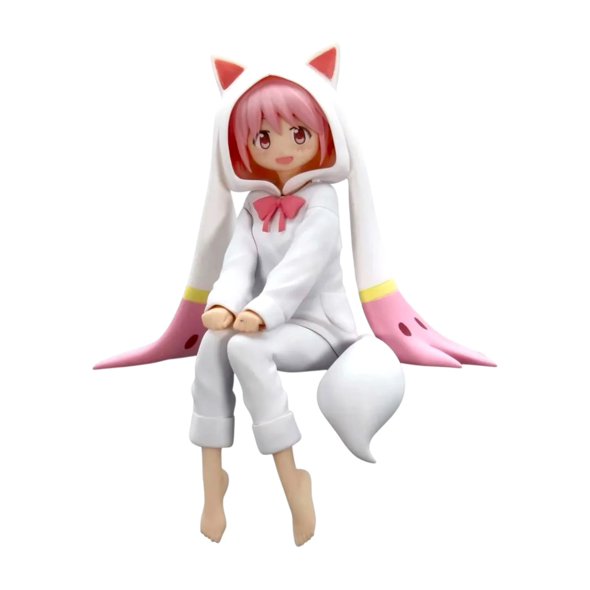 Аніме фігурка Мадока Канаме (Madoka Kaname Kyubey Themed Nightwear Ver.) — Дівчинка-чарівниця Мадока Маґіка (Puella Magi Madoka Magica), серія Noodle Stopper, 15 см