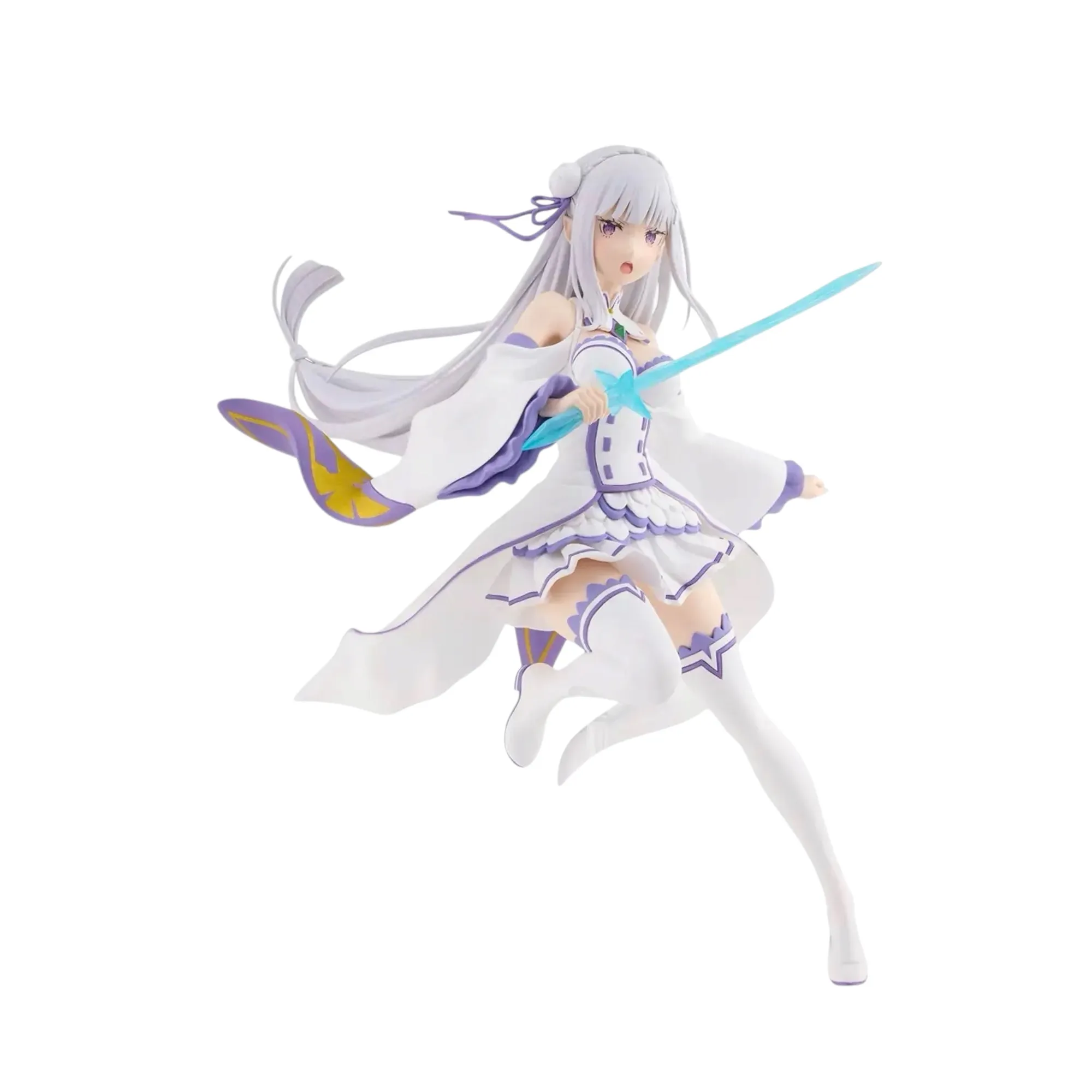 Аніме фігурка Емілія (Emilia: Emilia's Camp) — Re:Zero — Початок життя в іншому світі (Re:Zero - Starting Life in Another World), серія Royal Candidate and Knight Figure, 17 см