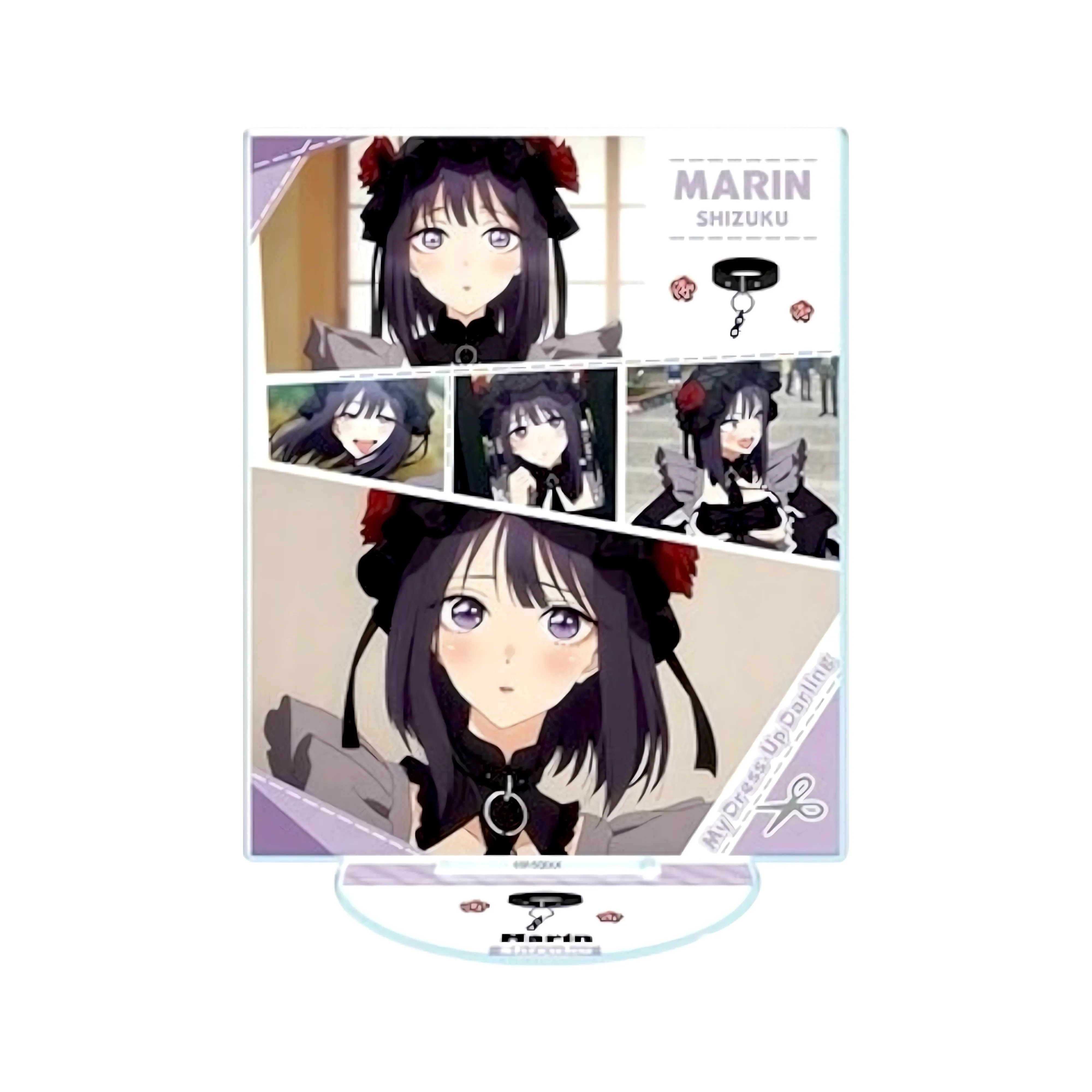 Аніме акриловий стенд Марін Кітаґава (Marin Kitagawa) Shizuku Kuroe Ver. — Ця порцелянова лялечка закохалася (My Dress-Up Darling), 16 см