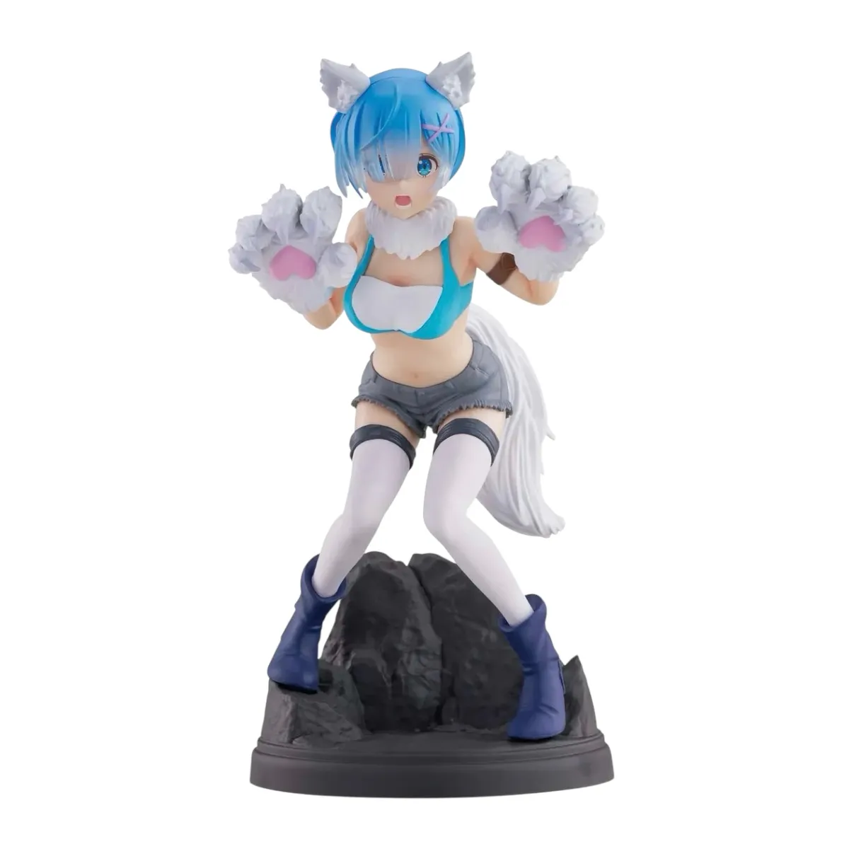 Аніме фігурка Рем (Rem) Espresto Monster Motions Another Color Ver. Banpresto — Переродження: Життя в іншому світі з нуля (Re:Zero Starting Life in Another World), 18 см