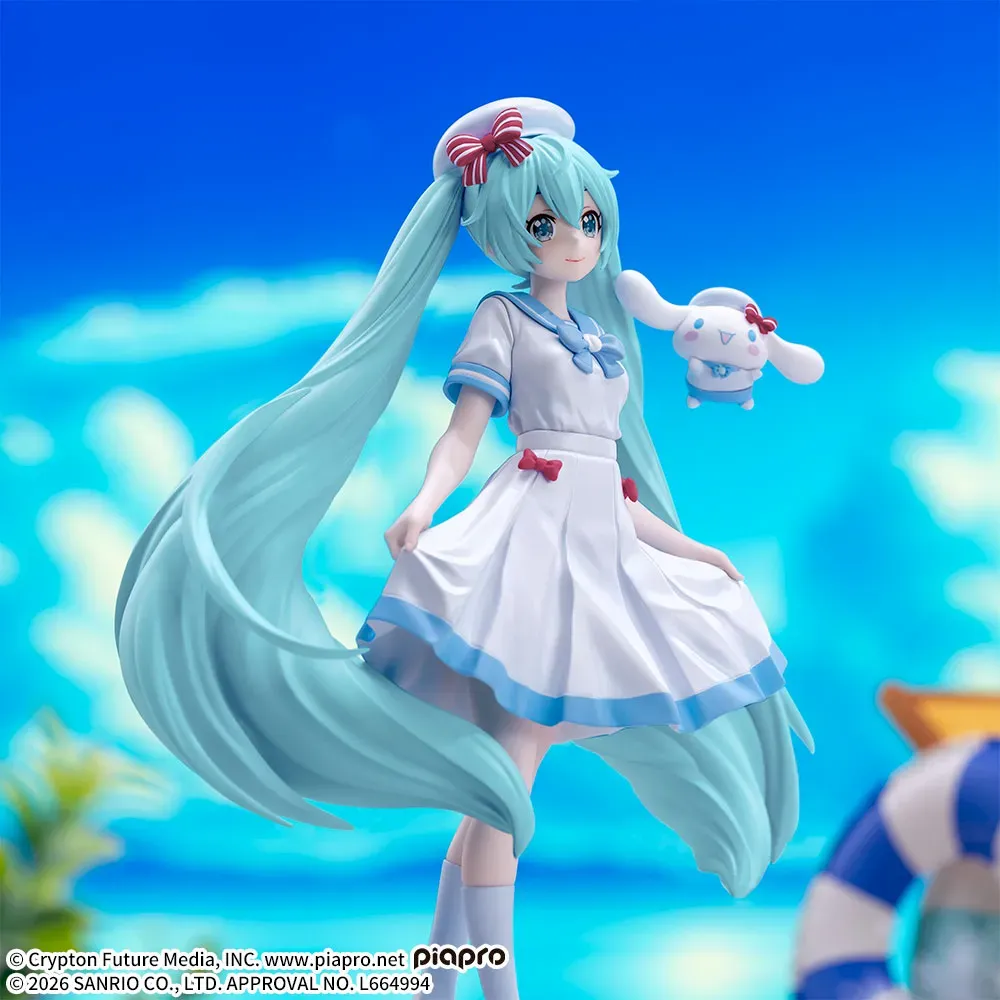 Аніме фігурка Хацуне Міку х Сіннаморол (Hatsune Miku x Cinnamoroll Summer Ver.) — Вокалоїд (Vocaloid), серія XStellar Figure, 19 см 3