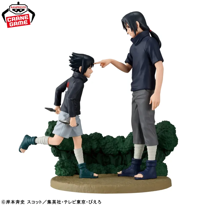 Аніме фігурка Саске Учіха та Ітачі Учіха (Sasuke Uchiha & Itachi Uchiha) — Наруто: Ураганні хроніки (Naruto Shippuden), серія Memorable Saga, 14 см, виробник Banpresto 5