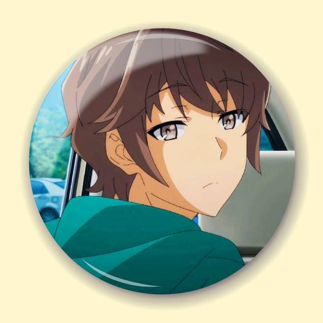 Аніме значок Негідники не мріють про шляхетних кроличок (Rascal Does Not Dream of Bunny Girl Senpai) 5, 56 мм
