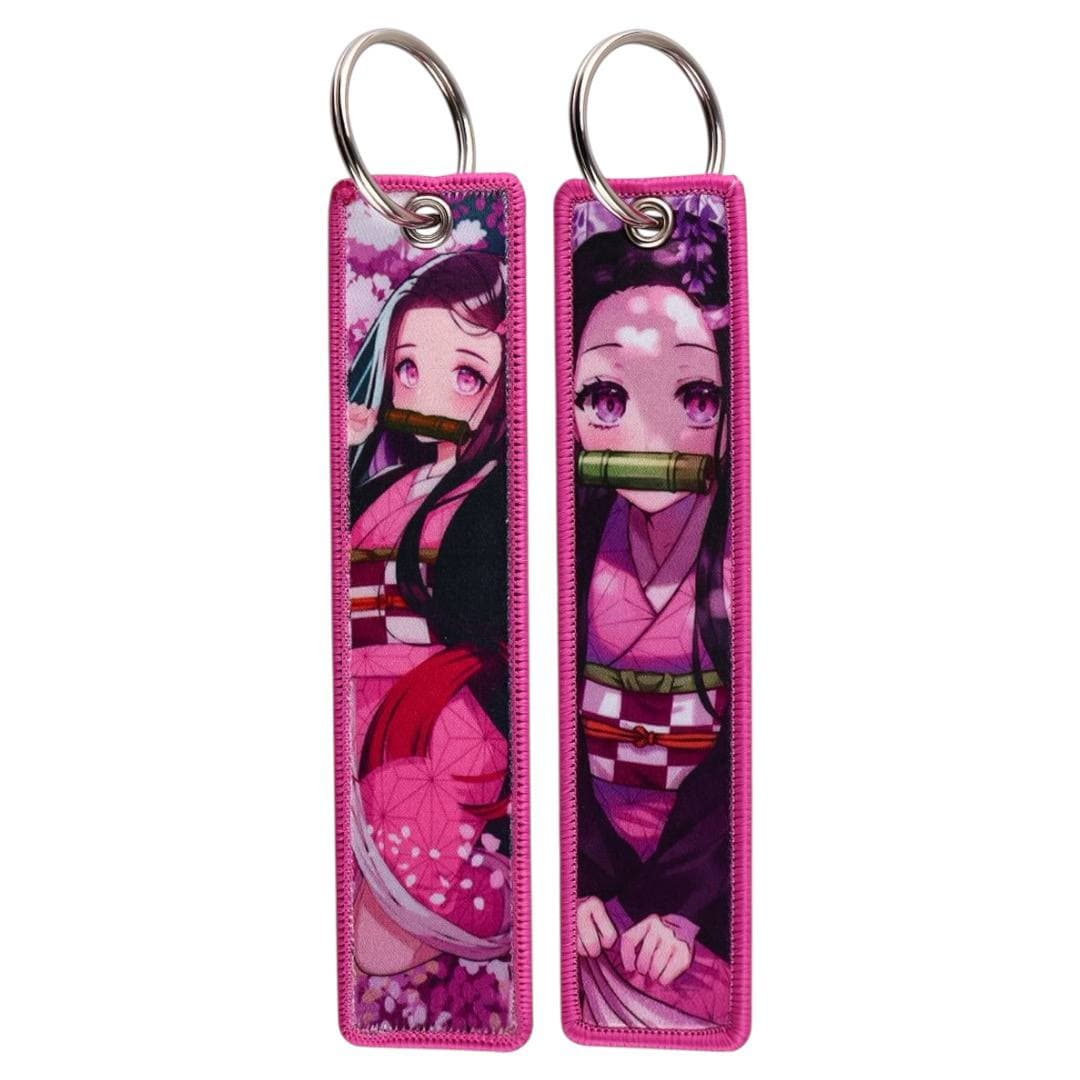 Двосторонній брелок з Kamado Nezuko по аніме Demon Slayer