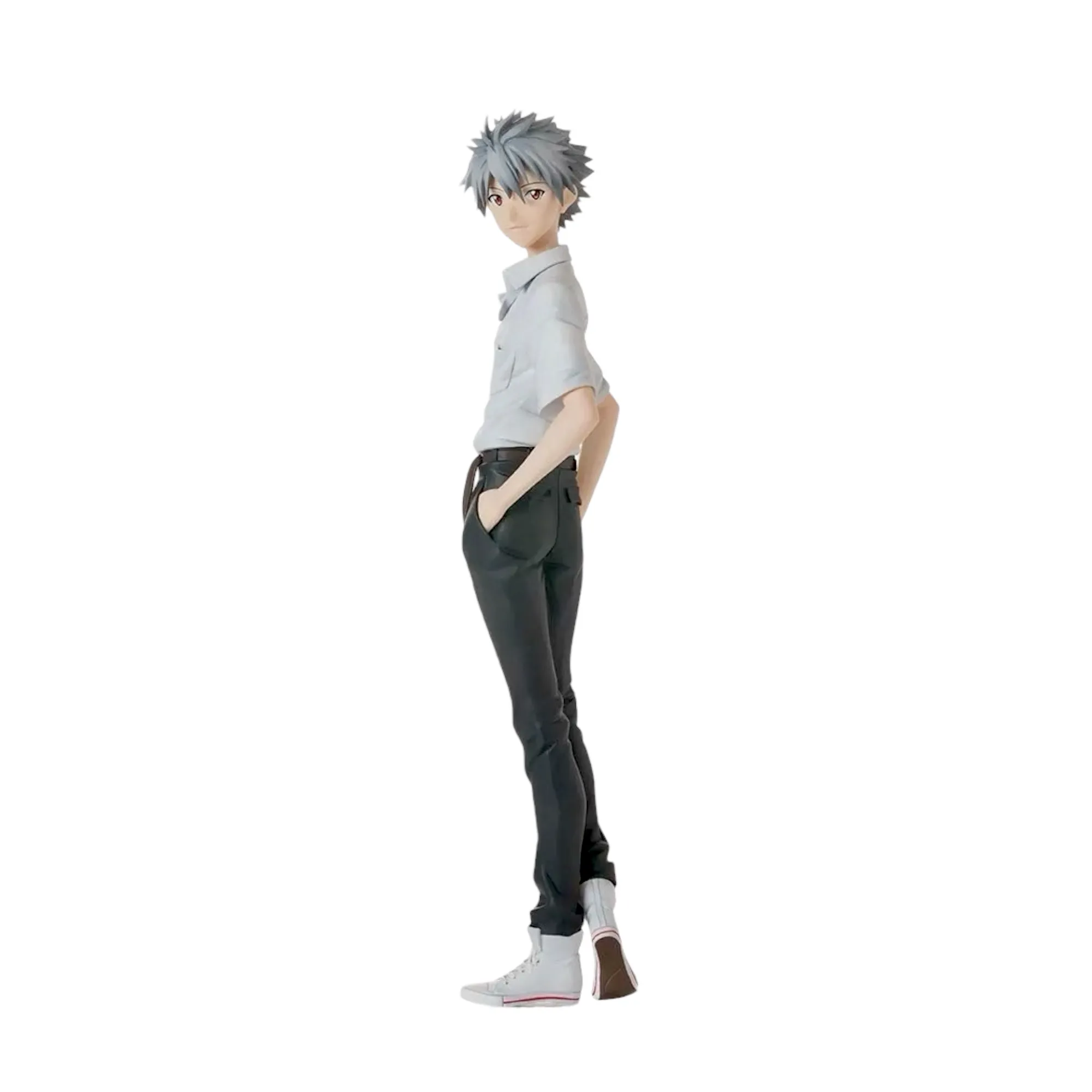 Аніме фігурка Кавору Наґіса (Kaworu Nagisa) School Uniform Ver. Sega — Єванґеліон (Evangelion), 22 см, статична, в коробці, оригінал, 2025