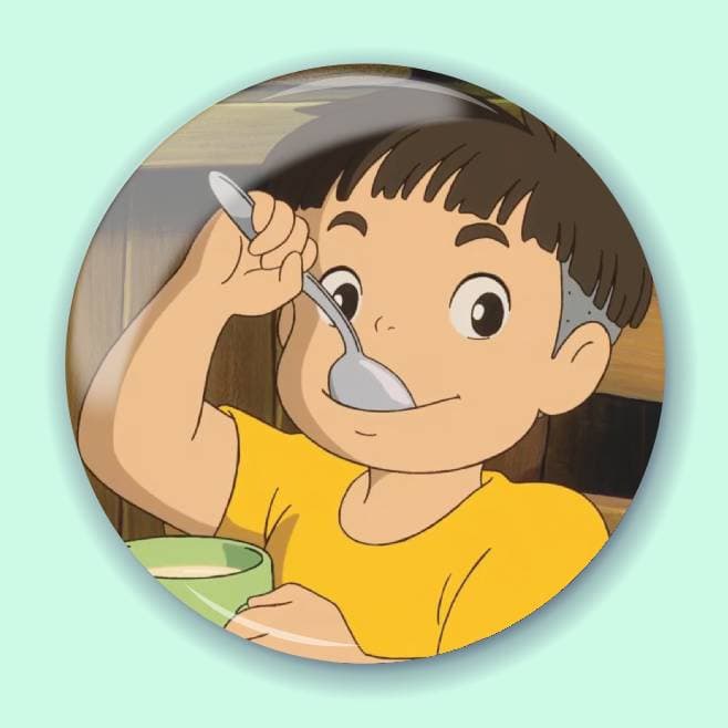 Аніме значок Поньо на кручі (Ponyo on the Cliff) 20, 56 мм, глянець