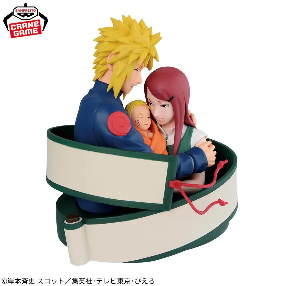 Аніме фігурка Мінато, Кушина та немовля Наруто (Minato, Kushina & Baby Naruto) — Наруто (Naruto), серія Naruto 72 Series, виробник Banpresto, 13 см 3