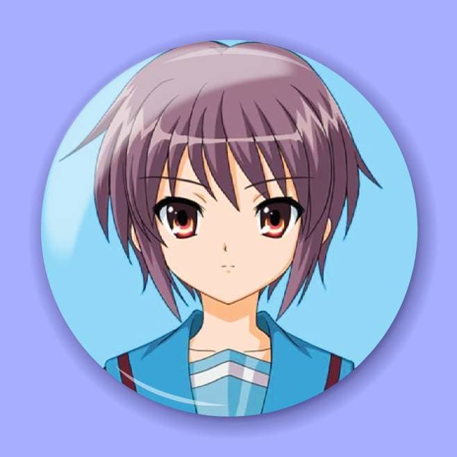 Аніме значок Меланхолія Харухі Судзумії (The Melancholy of Haruhi Suzumiya) 4, 56 мм