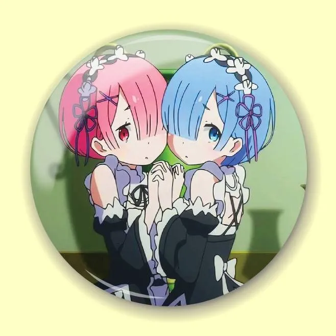 Аніме значок Переродження: Життя в іншому світі з нуля (Re:Zero Starting Life in Another World) 4, 56 мм, глянець