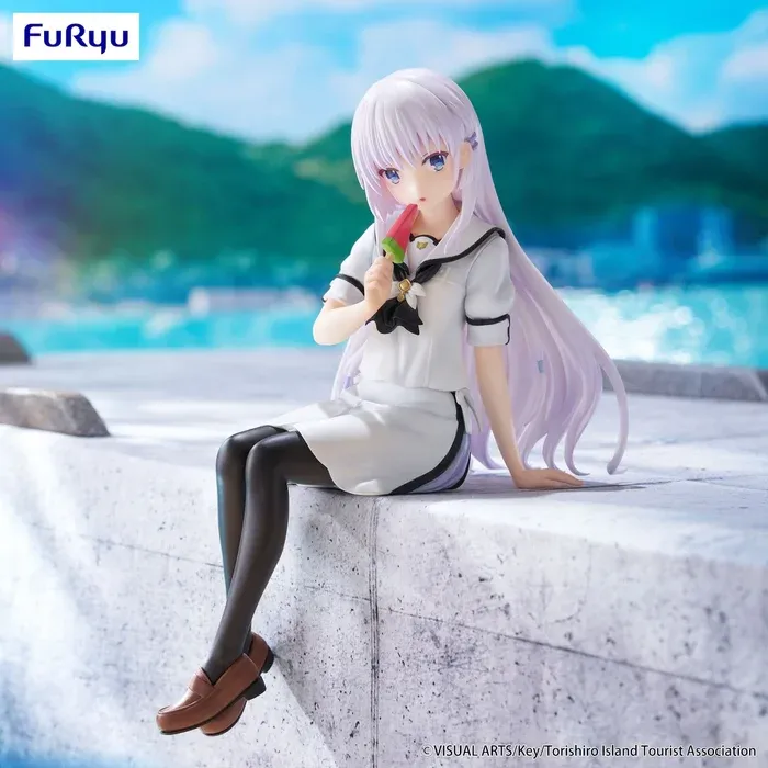 Аніме фігурка Шіроха Нарусе (Shiroha Naruse) Noodle Stopper Furyu — Літні кишеньки (Summer Pockets), 15 см 3
