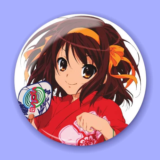 Аніме значок Меланхолія Харухі Судзумії (The Melancholy of Haruhi Suzumiya) 1, 56 мм