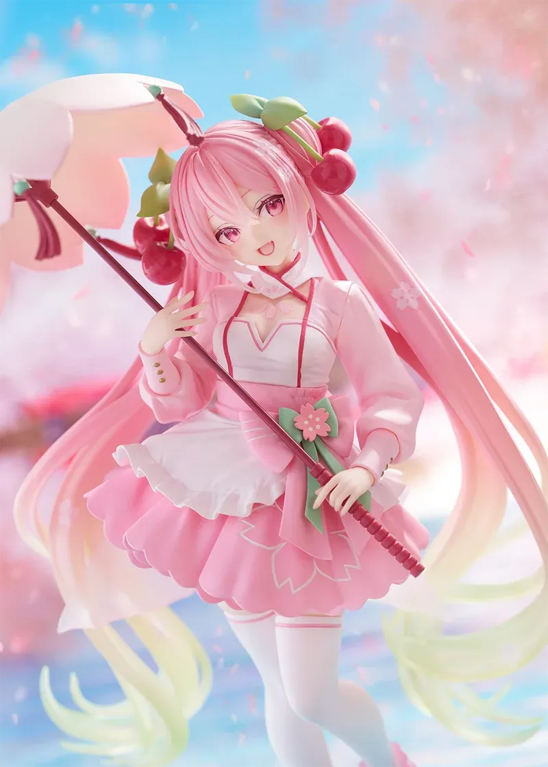 Аніме фігурка Хацуне Міку (Hatsune Miku) — Вокалоїд (Vocaloid), Artist MasterPiece+ Sakura Dress Ver., Taito, 21 см 3