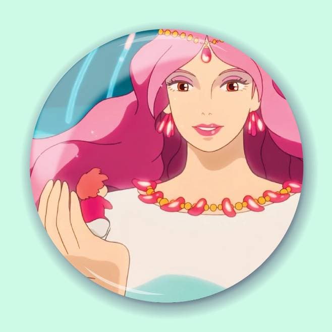 Аніме значок Поньо на кручі (Ponyo on the Cliff) 8, 56 мм