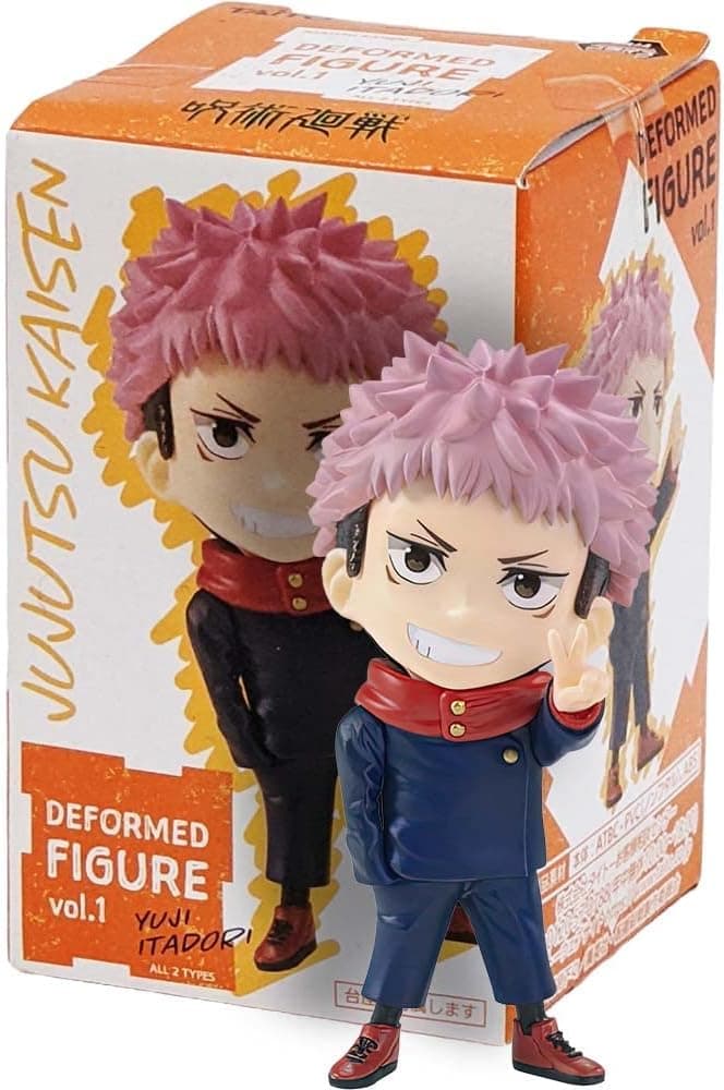 Аніме фігурка Ітадорі Юджі (Itadori Yuji) Deformed Figure Vol.1 Taito — Магічна битва (Jujutsu Kaisen), 7 см