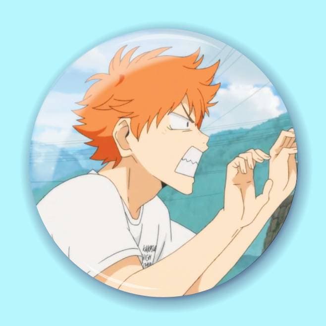 Аніме значок Волейбол (Haikyuu!!) 43, 56 мм, глянець