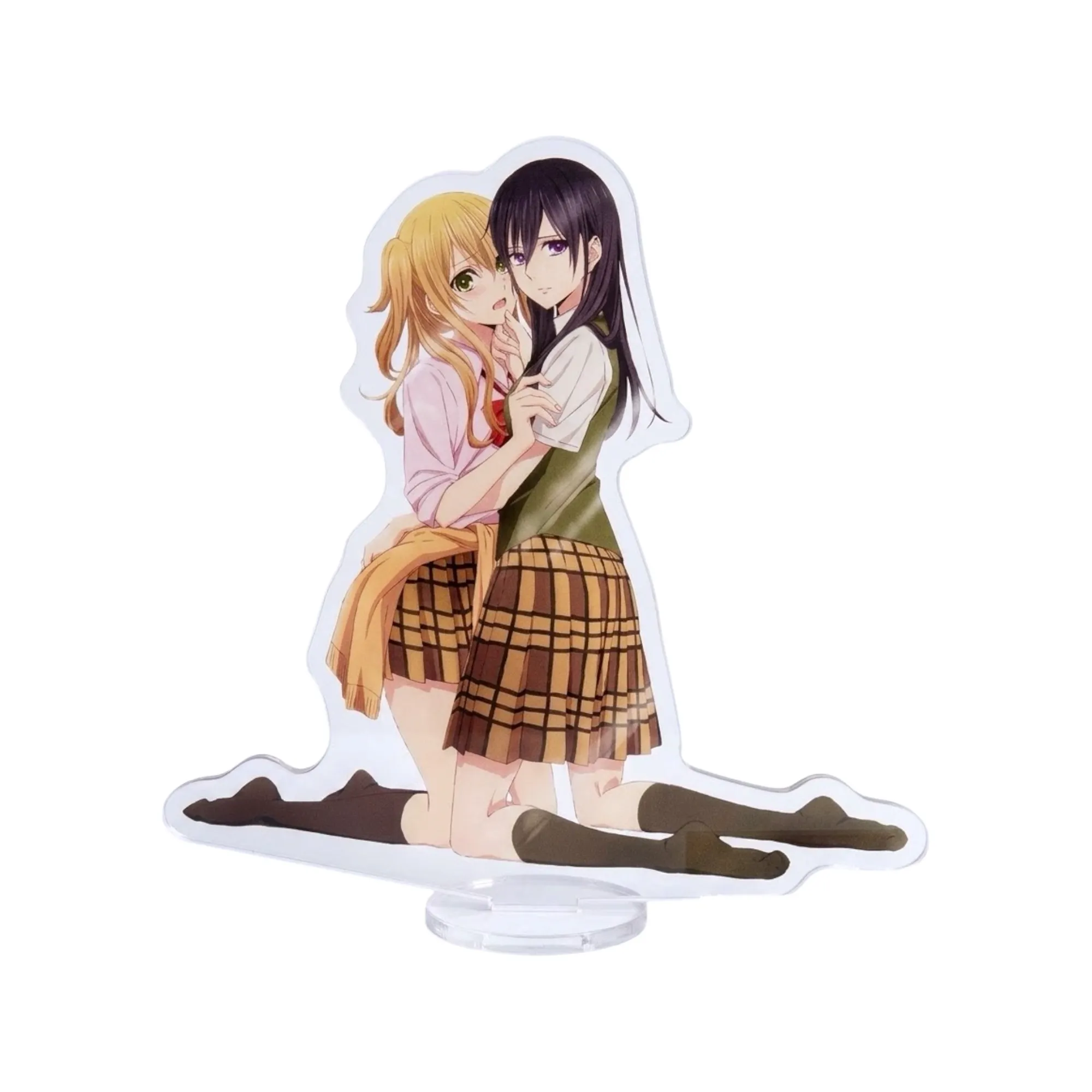 Аніме акриловий стенд Юзу Айхара та Мей Айхара (Yuzu Aihara & Mei Aihara) — Цитрус (Citrus), 16 см