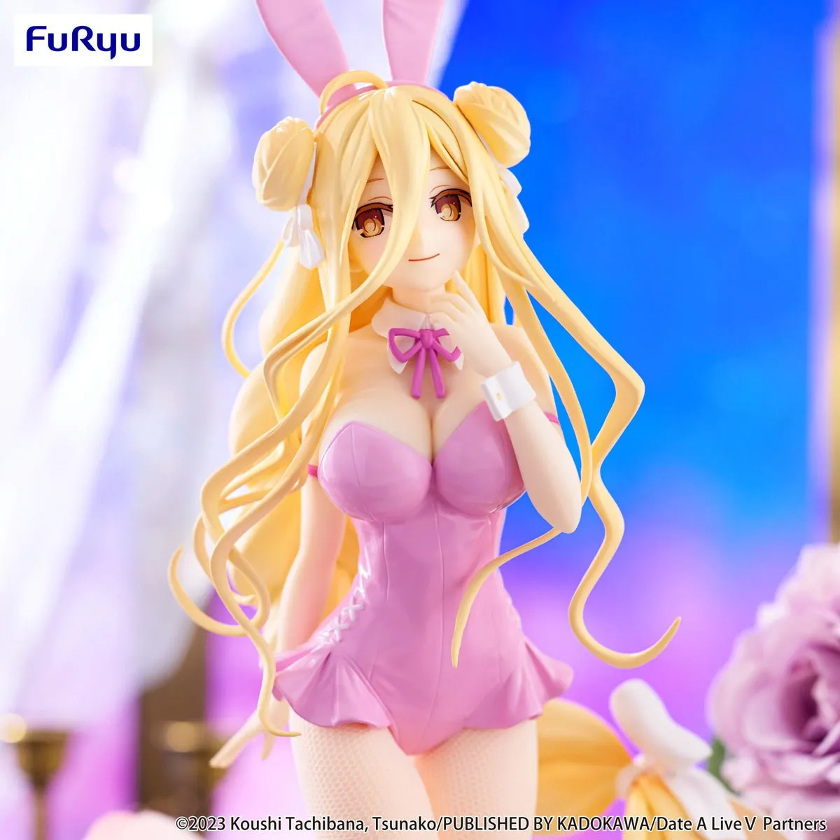 Аніме фігурка Мукуро Хошімія (Mukuro Hoshimiya) BiCute Bunnies (Pink Color Ver.) Furyu — Побачення з життям (Date A Live V), 27 см 4