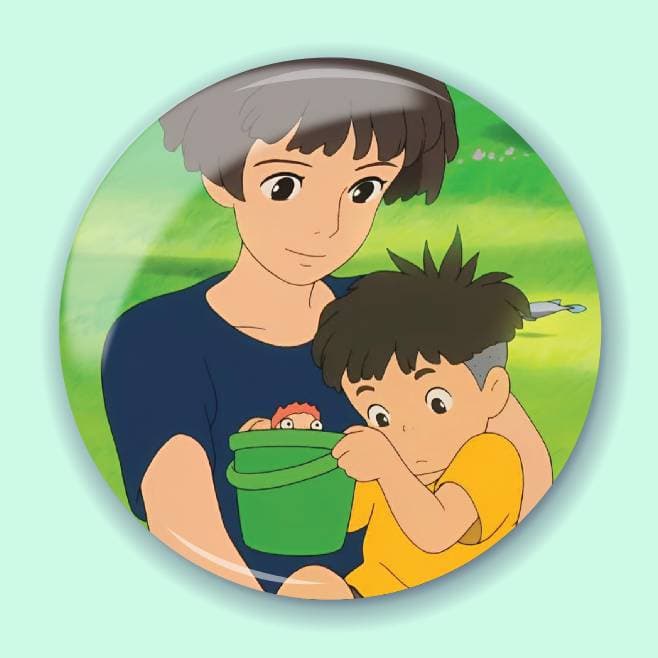 Аніме значок Поньо на кручі (Ponyo on the Cliff) 10, 56 мм
