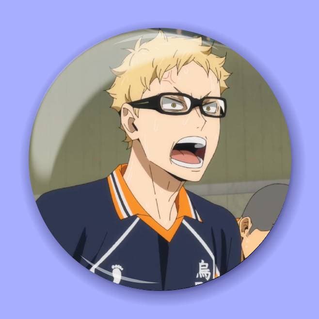 Аніме значок Волейбол (Haikyuu!!) 90, 56 мм, глянець