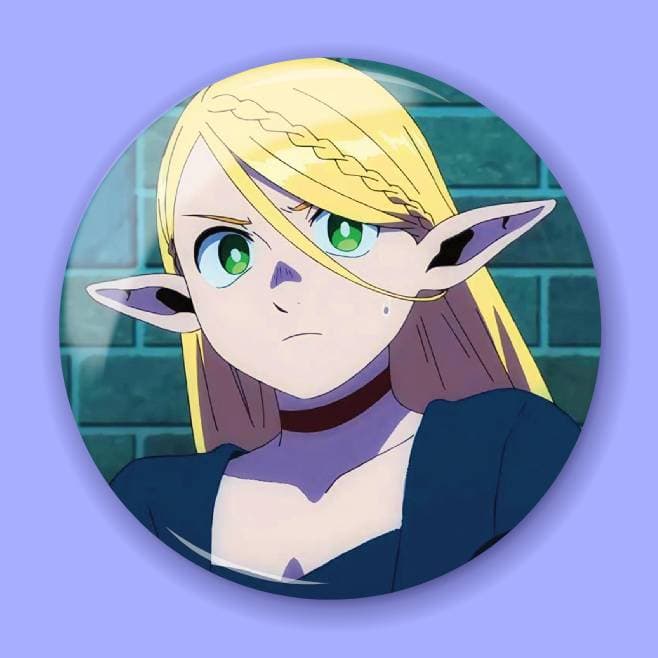 Аніме значок Смаколики з підземелля (Delicious in Dungeon) 17, 56 мм, Глянець