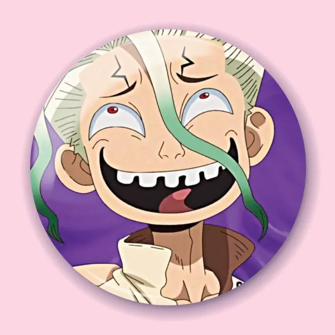 Аніме значок Доктор Стоун (Dr. Stone) 49, 56 мм