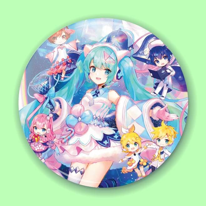 Аніме значок Хацуне Міку (Hatsune Miku) — Хацуне Міку (Hatsune Miku) Piapro Characters 13, 56 мм, глянець