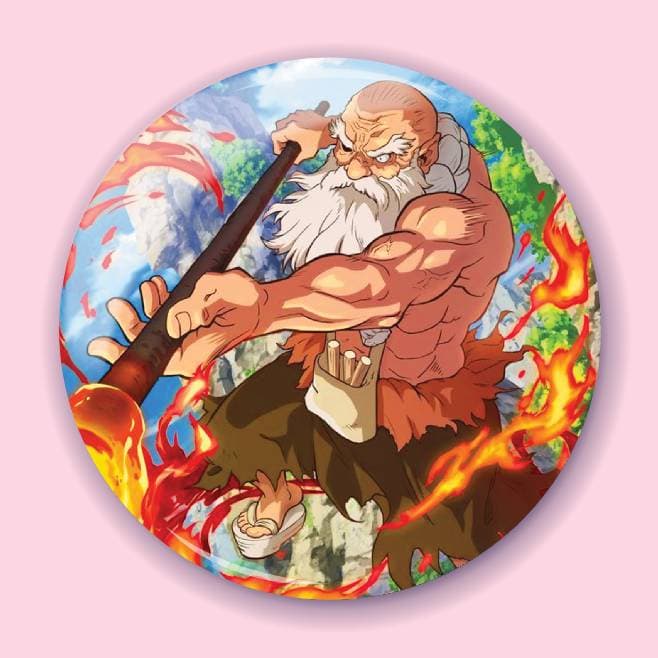 Аніме значок Доктор Стоун (Dr. Stone) 3, 56 мм
