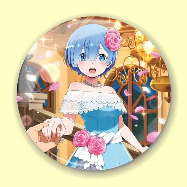 Аніме значок Переродження: Життя в іншому світі з нуля (Re:Zero Starting Life in Another World) 48, 56 мм, глянець