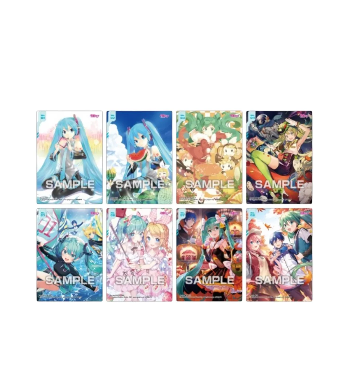 Аніме картки Хацуне Міку (Hatsune Miku) Glitter Clear Collection 1 Ensky — Секай Проджект (Project SEKAI) 2