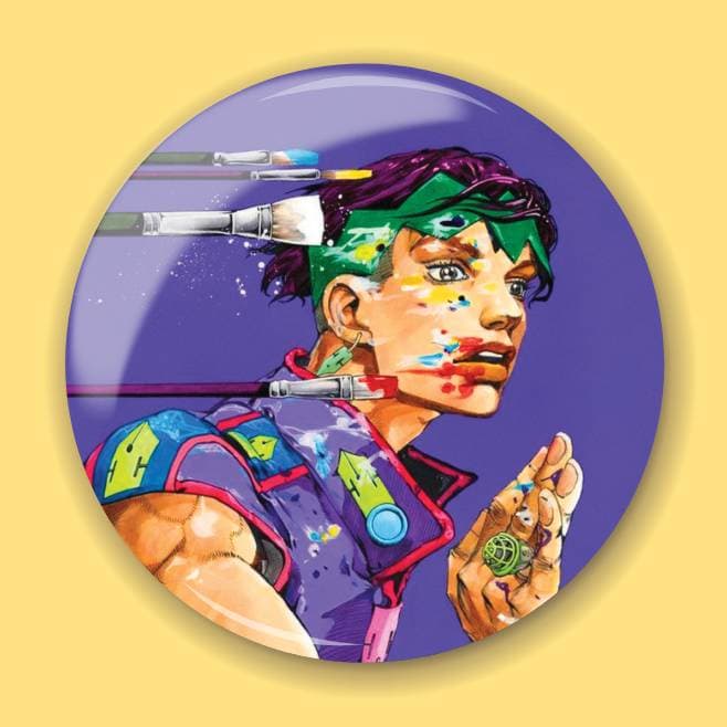 Аніме значок Неймовірні пригоди ДжоДжо (JoJo's Bizarre Adventure) 4, 56 мм, глянець