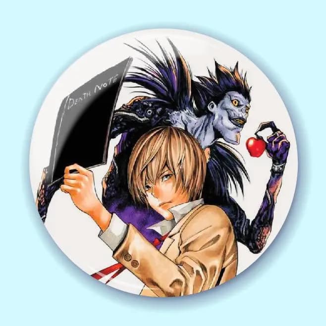 Аніме значок Зошит смерті (Death Note) 1, 56 мм, глянець