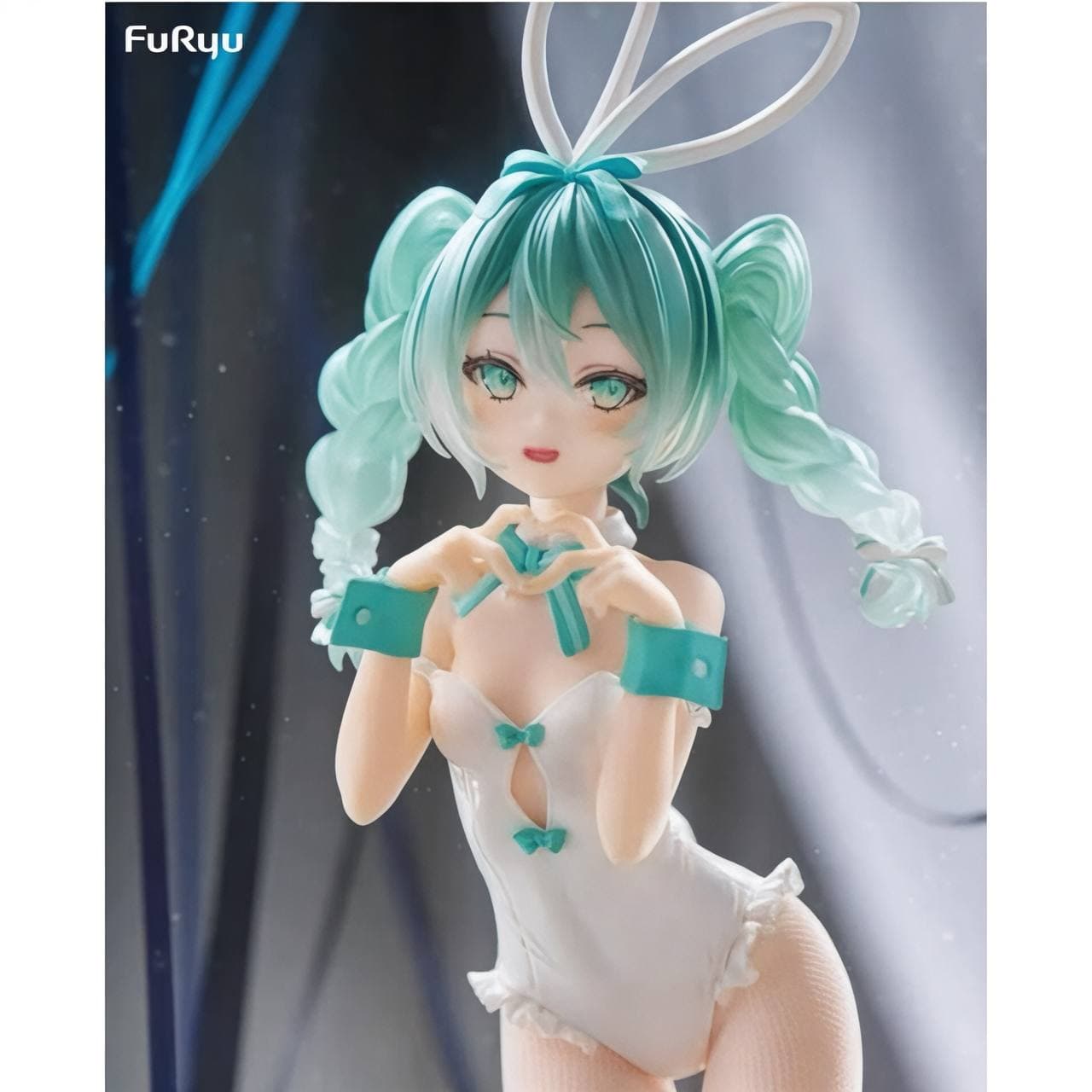 Аніме фігурка Хацуне Міку (Hatsune Miku) BiCute Bunnies Rurudo White Color ver. Furyu — Хацуне Міку (Hatsune Miku), 27 см 7