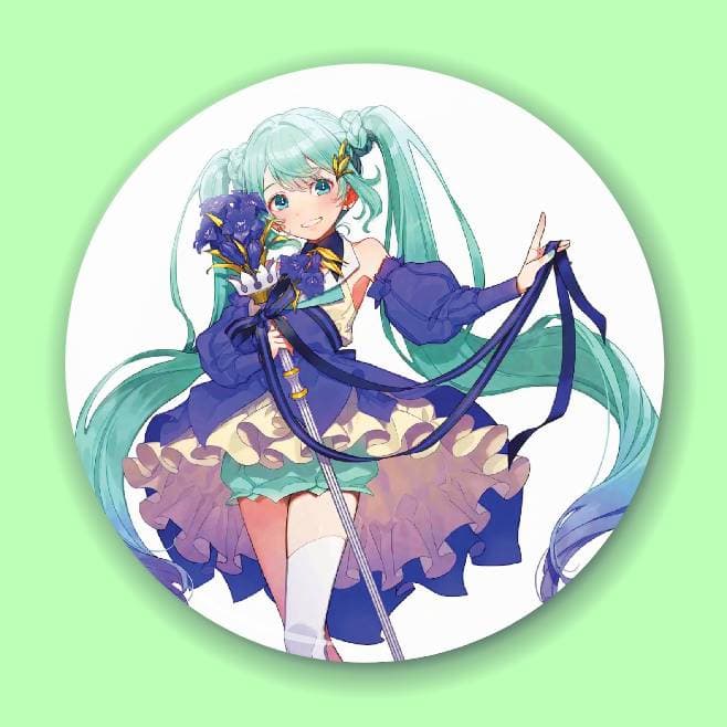Аніме значок Хацуне Міку (Hatsune Miku) — Хацуне Міку (Hatsune Miku) Piapro Characters 6, 56 мм, глянець
