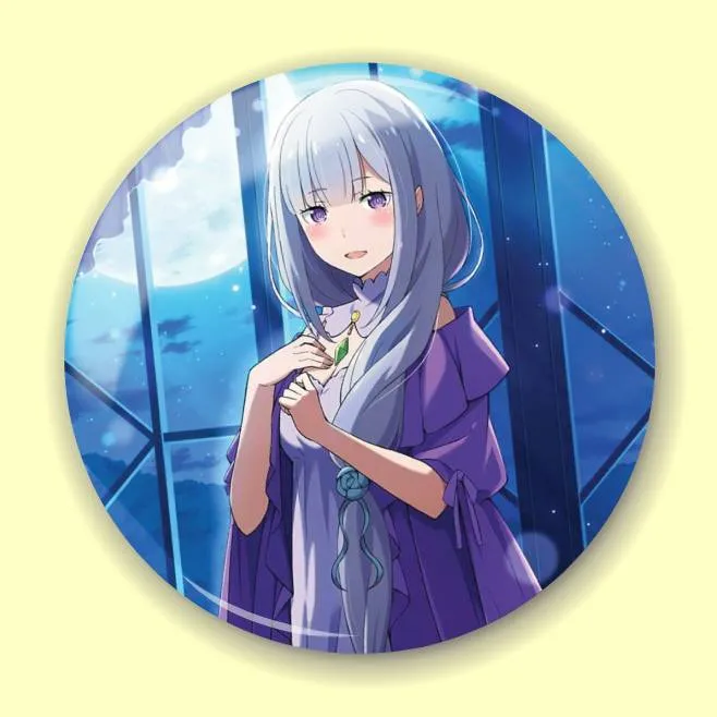 Аніме значок Переродження: Життя в іншому світі з нуля (Re:Zero Starting Life in Another World) 47, 56 мм, глянець