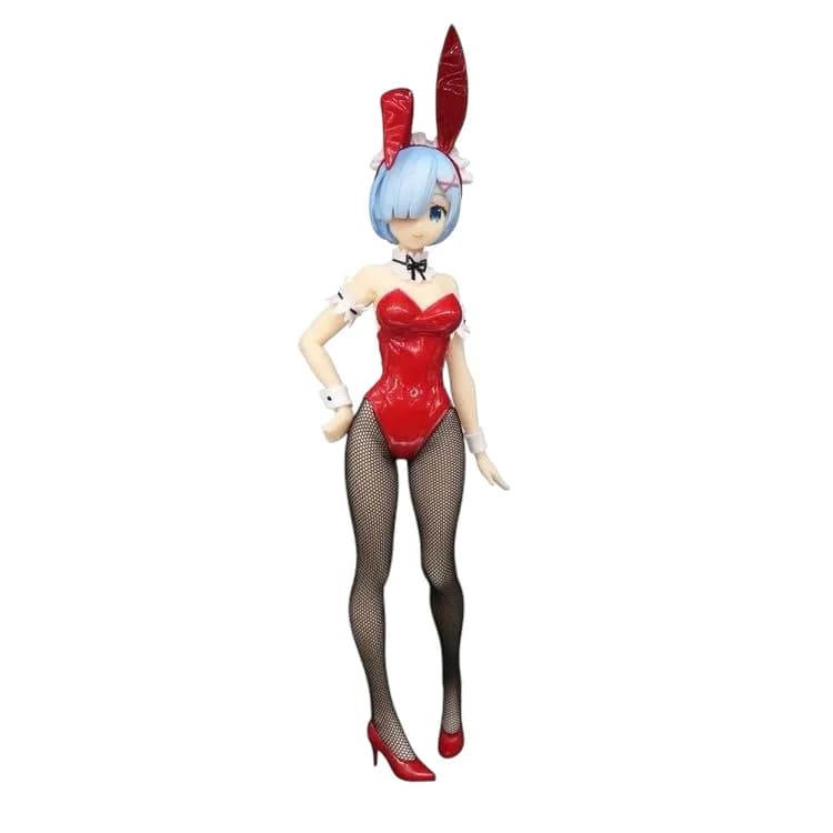 Аніме фігурка Рем (Rem) BiCute Bunnies Red Color Ver. Furyu — Переродження: Життя в іншому світі з нуля (Re:Zero Starting Life in Another World), 29 см