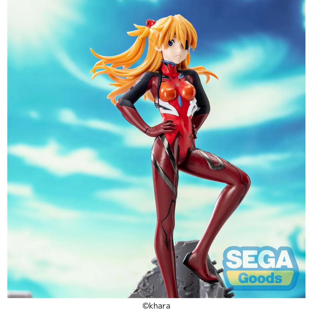 Аніме фігурка Аска Шікінамі Ленґлі (Asuka Shikinami Langley) Luminasta Vignetteum 30th Anniversary Ver. Sega — Єванґеліон (Evangelion), 23 см 4