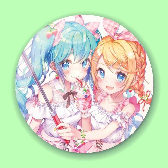 Аніме значок Хацуне Міку (Hatsune Miku) — Хацуне Міку (Hatsune Miku) Piapro Characters 16, 56 мм