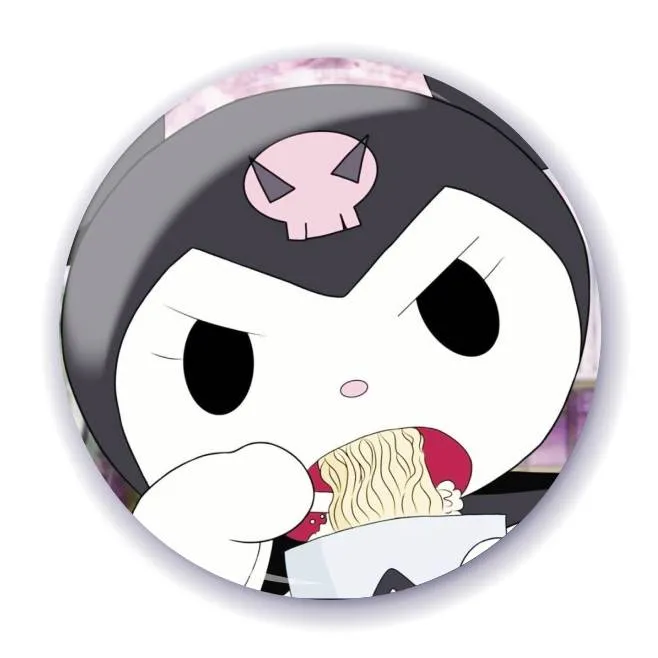 Аніме значок Куромі (Kuromi) - Sanrio 4, 56 мм