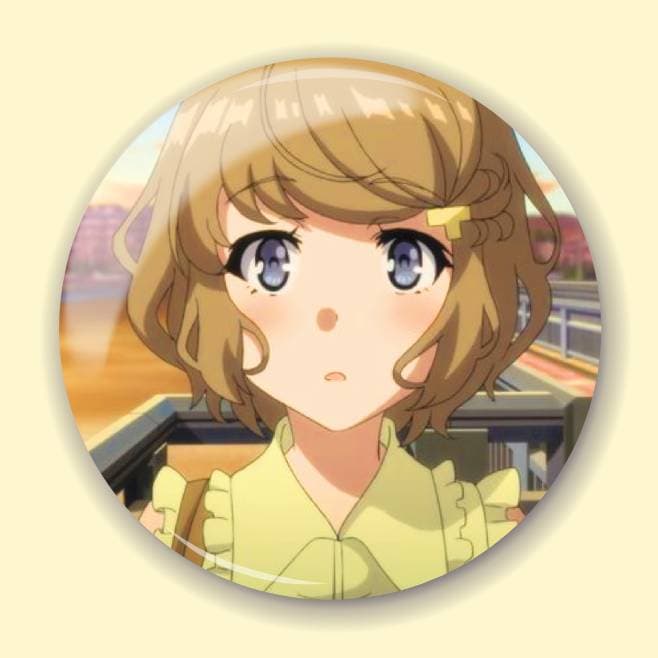 Аніме значок Негідники не мріють про шляхетних кроличок (Rascal Does Not Dream of Bunny Girl Senpai) 3, 56 мм, глянець