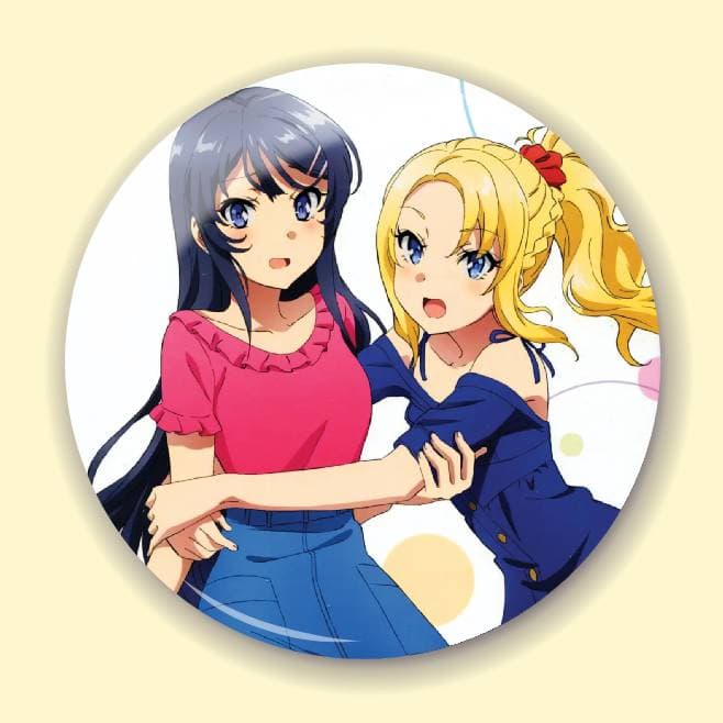 Аніме значок Негідники не мріють про шляхетних кроличок (Rascal Does Not Dream of Bunny Girl Senpai) 2, 56 мм
