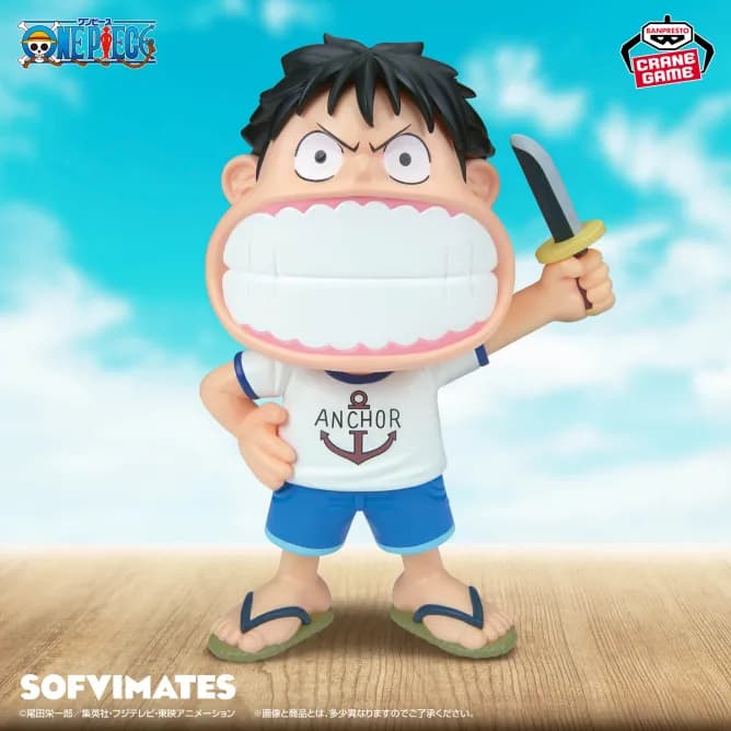 Аніме фігурка Монкі Д. Луффі (Monkey D. Luffy) — Ван Піс (One Piece), серія Big Sofvimates 15 см 2
