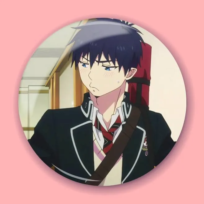 Аніме значок Блакитний екзорцист (Blue Exorcist) 5, 56 мм, глянець